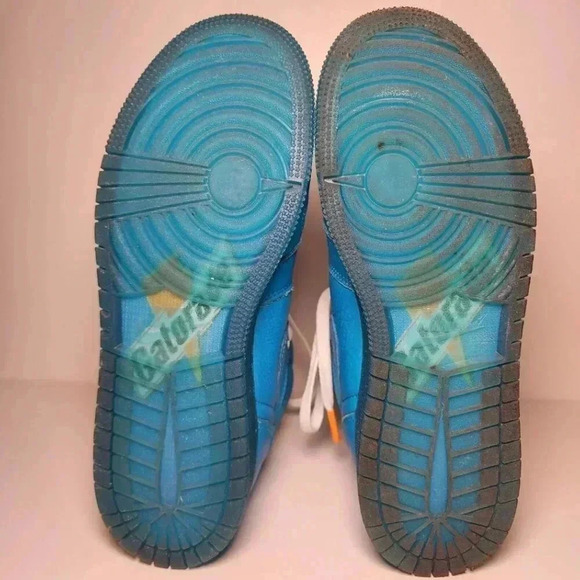 Nike Air Jordan 1 Retro High Gatorade Blue Lagoon Basketball Sneaker Youth 6 - Picture 9 of 13